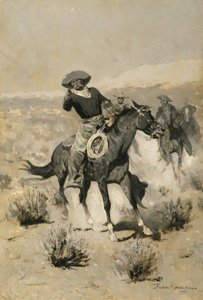 Days on the Range ("Ręce do góry!") autorstwa Frederic Remington