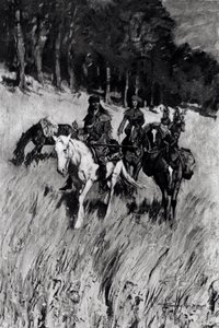 Wczesne Pionierzy na Blue Ridge, grawerowane przez F. H. Wellingtona, z „Century Magazine”, listopad 1901 autorstwa Frederic Remington
