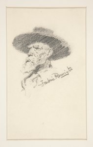 Głowa mężczyzny autorstwa Frederic Remington