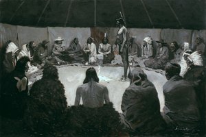 Powiem Białemu Człowiekowi autorstwa Frederic Remington