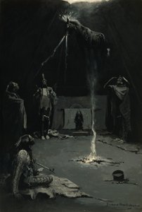 Indyjski bóg ognia (Wędrówka leczniczego konia) autorstwa Frederic Remington