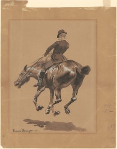 Na ścieżce ogłowia, Central Park, Nowy Jork autorstwa Frederic Remington