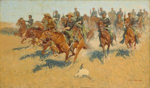 Na południowych równinach autorstwa Frederic Remington