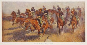 Na Równinach Południowych w 1860, wyd.1909 autorstwa Frederic Remington