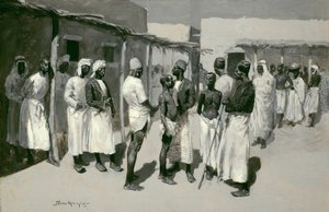 Targ niewolników autorstwa Frederic Remington