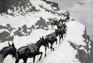 The Mule Pack autorstwa Frederic Remington