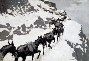 The Mule Pack autorstwa Frederic Remington