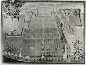 Królewski Ogród Roślin Leczniczych, 1636 autorstwa Frederic Scalberge