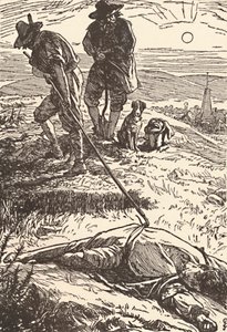 Ilustracja z Historii Plague Defoe, 1862, 1923