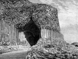 Jaskinia Fingals, wyspa Staffa, Szkocja, XIX w.