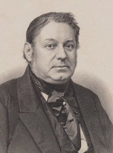 Portret pianisty i kompozytora Amédée Méreaux 1802-1874.