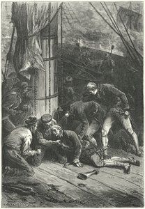 Śmierć admirała Lorda Nelsona w bitwie pod Trafalgar autorstwa Frederic Theodore (after) Lix