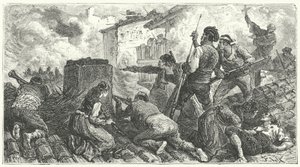 Obrona Saragossy przed Francuzami autorstwa Frederic Theodore (after) Lix