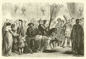 Bal maskowy Grande Monde: wejście Don Kichota (rycina) autorstwa Frederic Theodore (after) Lix