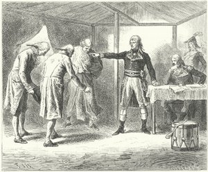 Napoleon odwołujący delegację wenecką po masakrach Francuzów w Wenecji i Weronie autorstwa Frederic Theodore (after) Lix