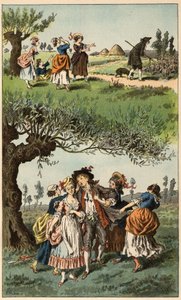 Popularna piosenka: „Byliśmy trzema dziewczynami”. Ilustracja Frederica Theodore
