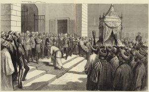 Khedive pozdrawiający święty dywan w Kairze przed jego wysłaniem do Mekki
