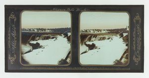 Zima, Wodospad Niagara, Table Rock, Kanada Side autorstwa Frederic and William Langenheim