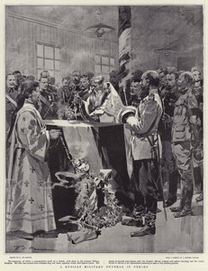 Rosyjski pogrzeb wojskowy w Pekinie autorstwa Frederic de Haenen