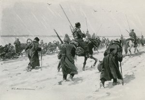 Pieszy konwój więźniów autorstwa Frederic de Haenen