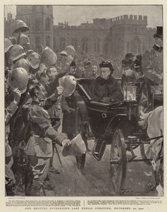 Ostatnia publiczna uroczystość naszego ukochanego suwerena, 30 listopada 1900 r. autorstwa Frederic de Haenen