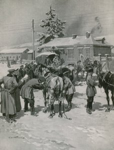 Scena dla koni pocztowych na Uralu