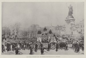 Pogrzeb prezydenta Faure, procesja przechodząca przez Place de la Republique autorstwa Frederic de Haenen