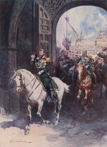 Brama Spasska (Zbawiciela) Kremla autorstwa Frederic de Haenen
