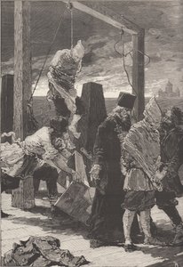 Egzekucja Aleksandra Kvyatkowskiego i Andrieja Presniakowa 16 listopada 1880 r. autorstwa Frederic de Haenen