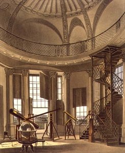 Obserwatorium Astronomiczne, ilustracja z „Historii Oksfordu”, ryt. J. Bluck (fl.1791-1831) wyd. przez R. Ackermanna