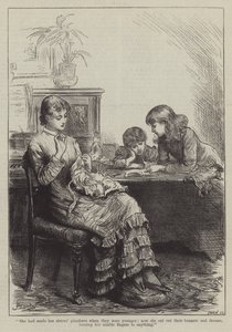 Ludzie, których spotkałem, guwernantka (grawerunek) autorstwa Frederick (attr. to) Barnard