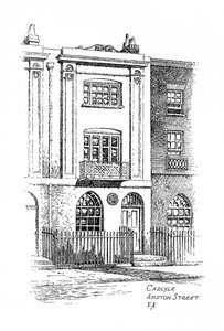 Dom Thomasa Carlylesa, Ampton Street, Londyn, 1912 autorstwa Frederick Adcock