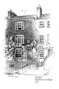 Dom Williama Blakesa, 23 Hercules Road, Londyn, 1912.