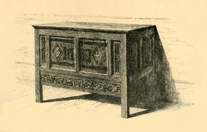 Skrzynia dębowa, 1460-1480, 1881.