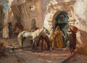 Scena w Afryce Północnej; 1885