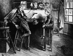 Powieść Karola Dickensa „Dawid” autorstwa Frederick Barnard