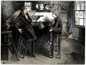 David Copperfield i Uriah Heep, 1912. autorstwa Frederick Barnard