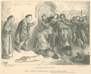 Ilustracja do „Wiele hałasu o nic” autorstwa Frederick Barnard