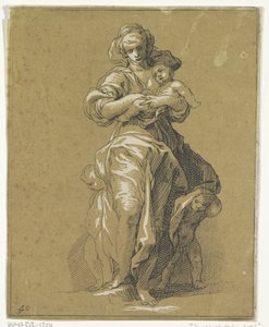 Caritas z trójką dzieci autorstwa Frederick Bloemaert
