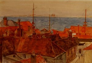 Port Harwich (akwarela)