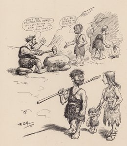 Our Antediluvian Ancestors autorstwa F Oppera: Numer Trzynaście (litografia) autorstwa Frederick Burr Opper