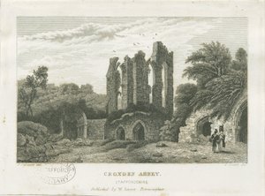 Opactwo Croxden: rycina, bd [ok. 1830] (druk) autorstwa Frederick Calvert