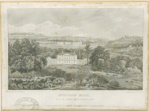 Etruria Hall: grawerowanie, bd [ok. 1830] (druk) autorstwa Frederick Calvert