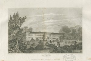 Stafford - Azyl: grawerowanie, bd [ok. 1830] autorstwa Frederick Calvert