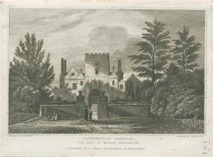 Zamek Stourton: grawerowanie, bd [ok. 1830] autorstwa Frederick Calvert