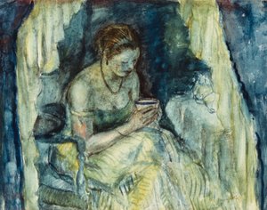 Filiżanka herbaty autorstwa Frederick Carl Frieseke