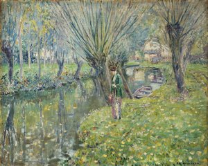 Nad rzeką autorstwa Frederick Carl Frieseke