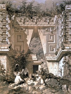 Gateway, kuvernöörin talo, Uxmalpolish autorstwa Frederick Catherwood