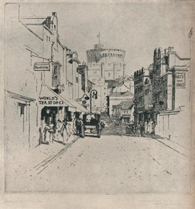 „Peascod Street, Windsor”, ok. 1918 r. autorstwa Frederick Charles Richards
