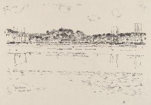 Port Wewnętrzny, ok. godz. 1918. autorstwa Frederick Childe Hassam